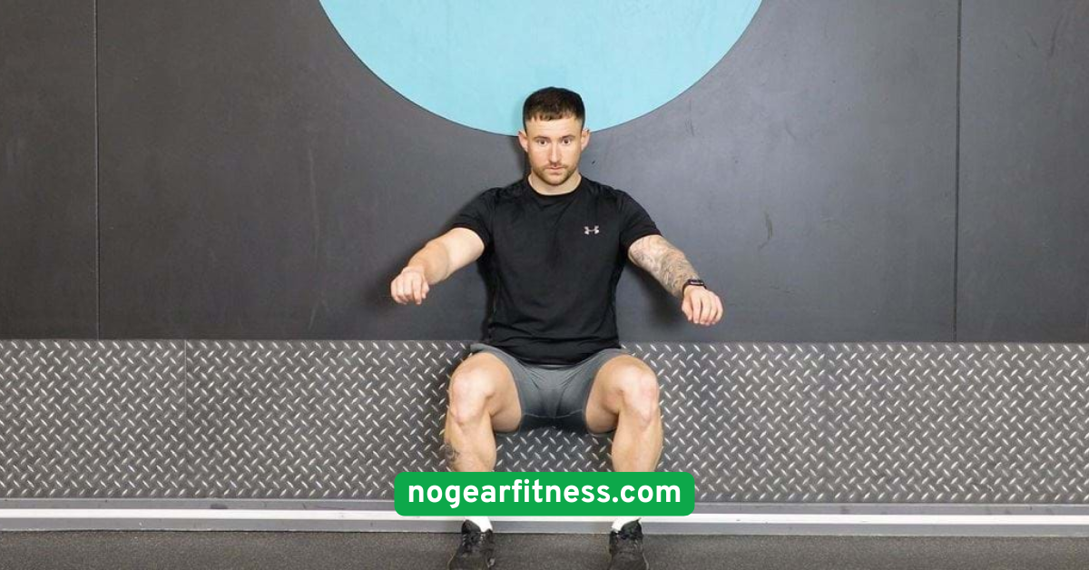 Wall Sit with Arm Raises